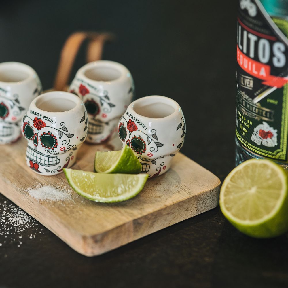 Salitos Bicchiere da birra Bicchiere con teschio Bicchieri Bicchierino Skull Shot Cup 0,03 l – Vista 6