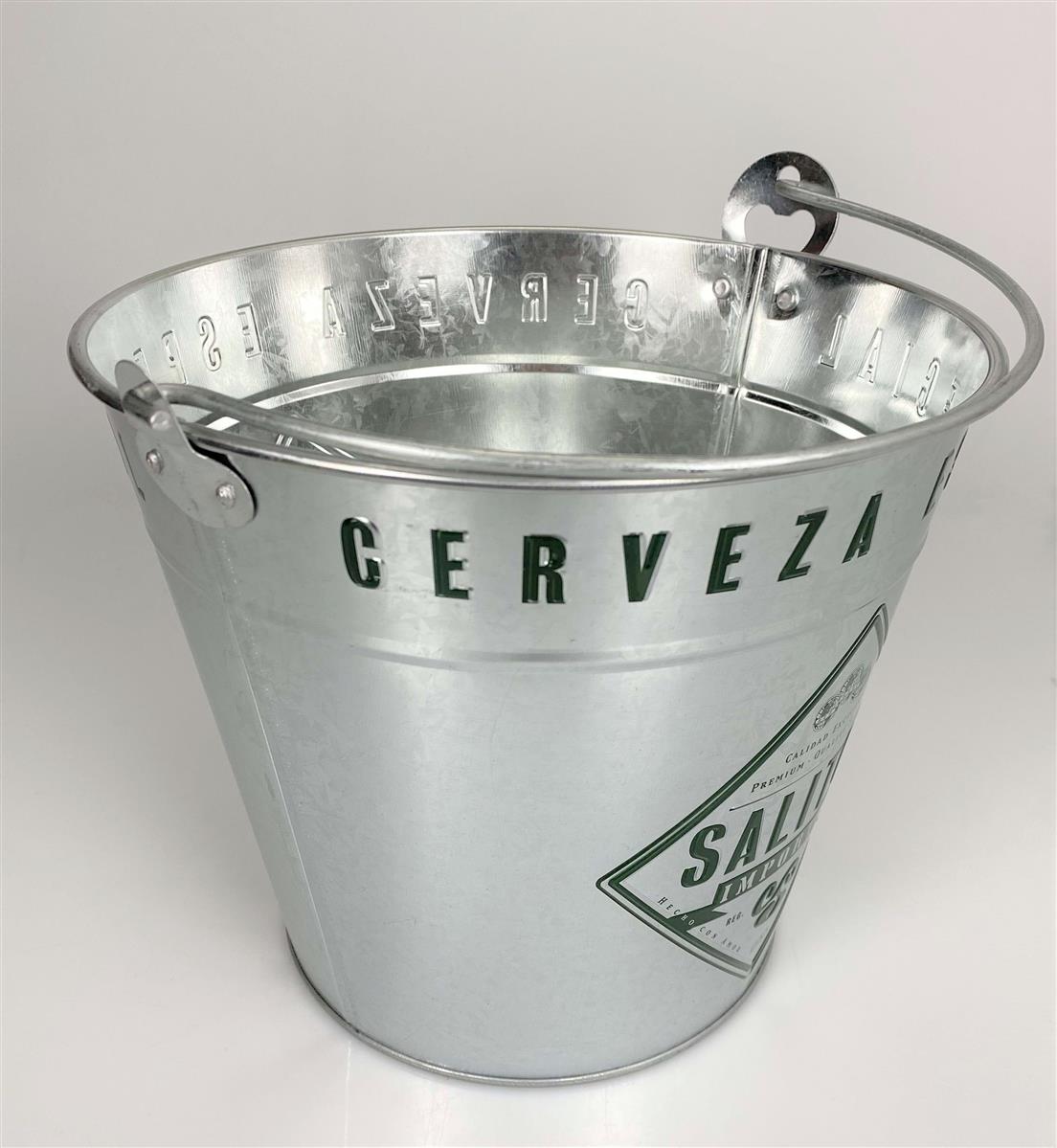 Salitos Raffredda birra Secchiello in metallo Ice Bucket Cooler Bottiglie Bevande Raffredda ghiaccio – Vista 5
