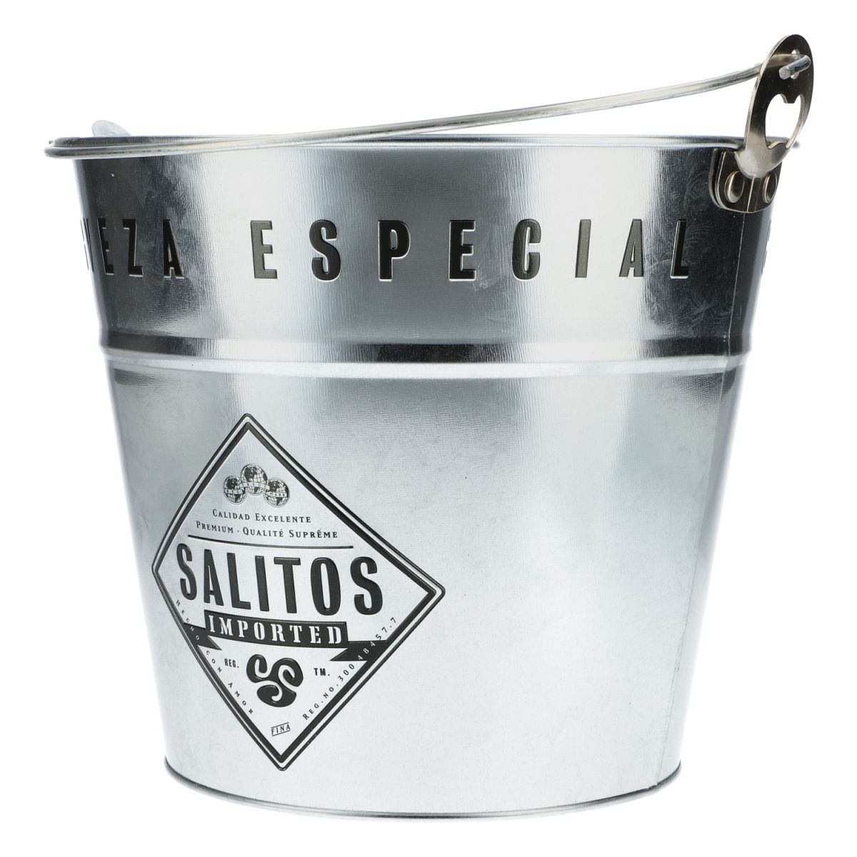 Secchiello in metallo Salito's Secchiello termico Secchiello in metallo 5 l Secchiello per ghiaccio Accessori da bar – Vista 3