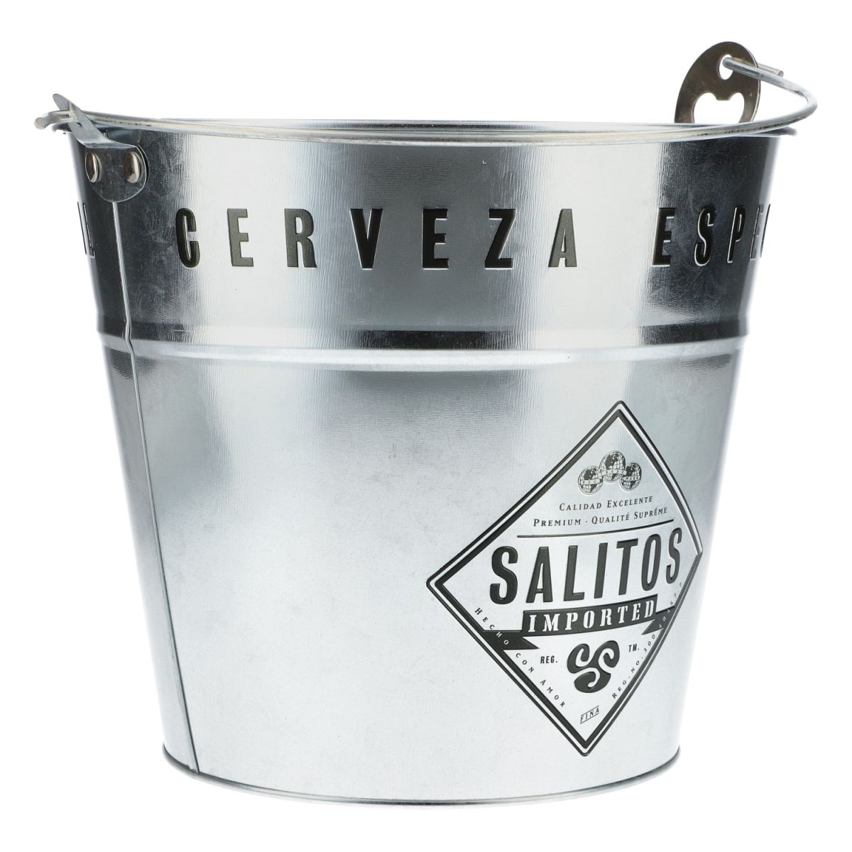 Secchiello in metallo Salito's Secchiello termico Secchiello in metallo 5 l Secchiello per ghiaccio Accessori da bar – Vista 4