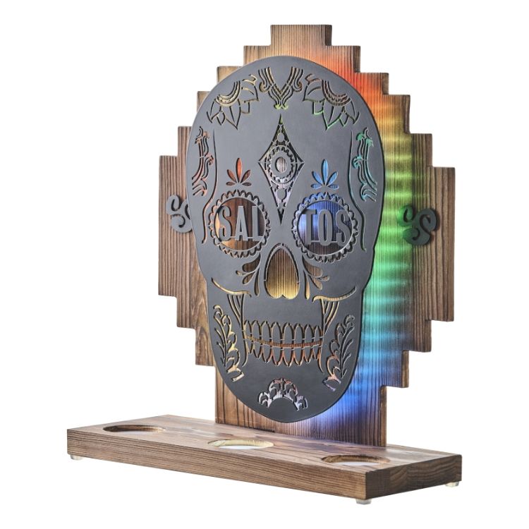Salitos Bottle Glorifier LED Skull Bottle Display Bar Party Club Bartool Decorazione – Vista 4
