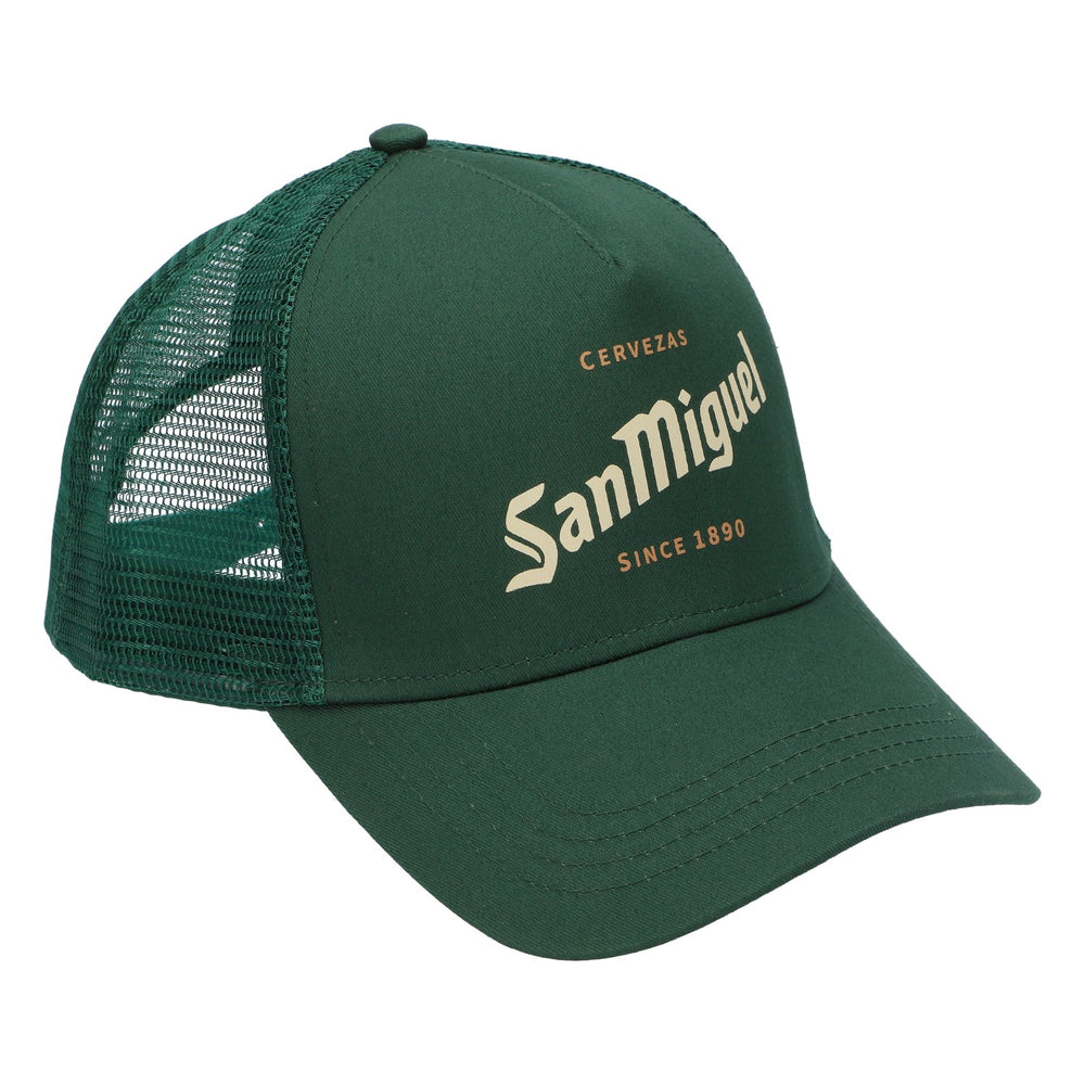 Cappellino da baseball San Miguel Trucker Cap Basecap Cappellino verde Cappellino