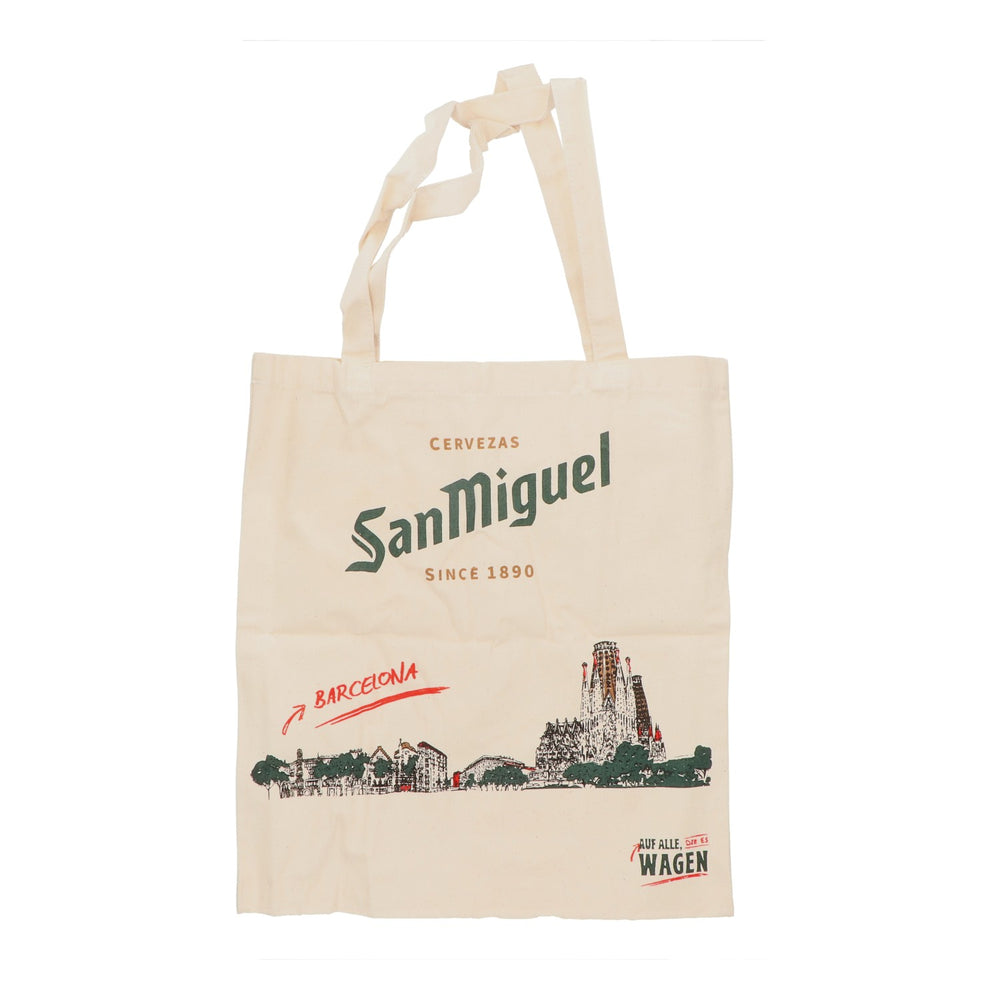Borsa di tela per birra San Miguel Borsa di iuta Borsa per la spesa "Barcelona"