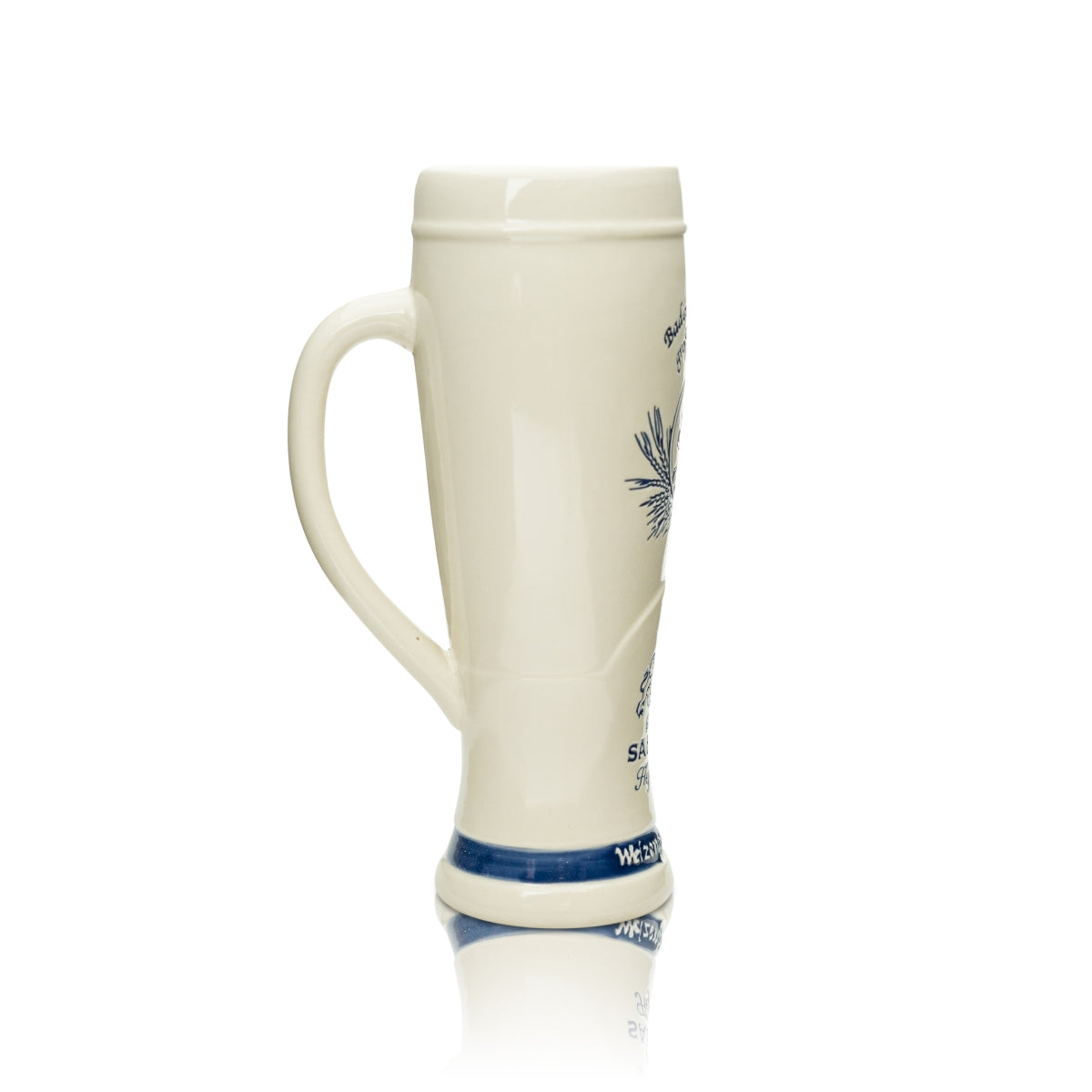 Bicchiere da birra Sanwald 0,5 l Birra bianca Rilievo in argilla "Leone" Lievito di frumento Bicchieri da birra Brocca – Vista 2