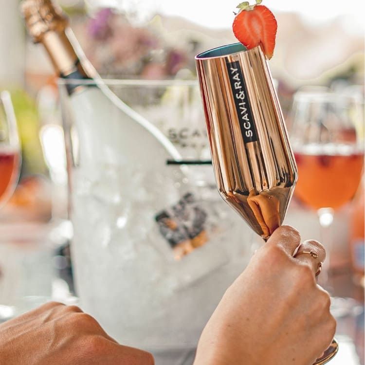 Scavi & Ray Bicchiere da spumante 0,1 l Flûte Calice Oro Momento d'Oro Bicchieri da prosecco Champ – Vista 2