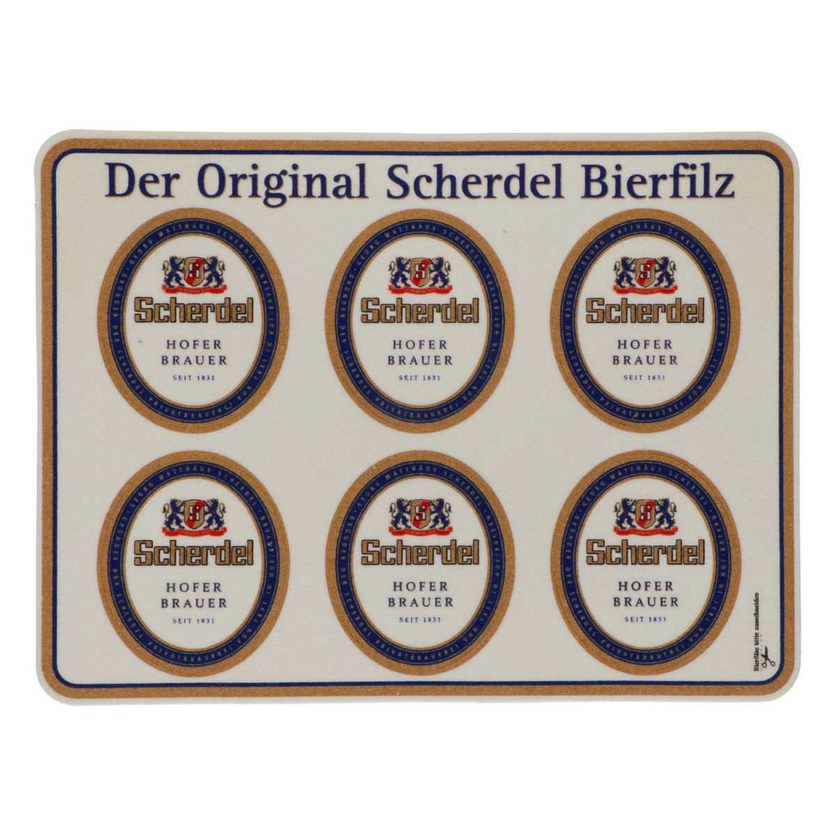 Scherdel Sottobicchieri Sottobicchieri da birra Tappetini da birra da ritagliare