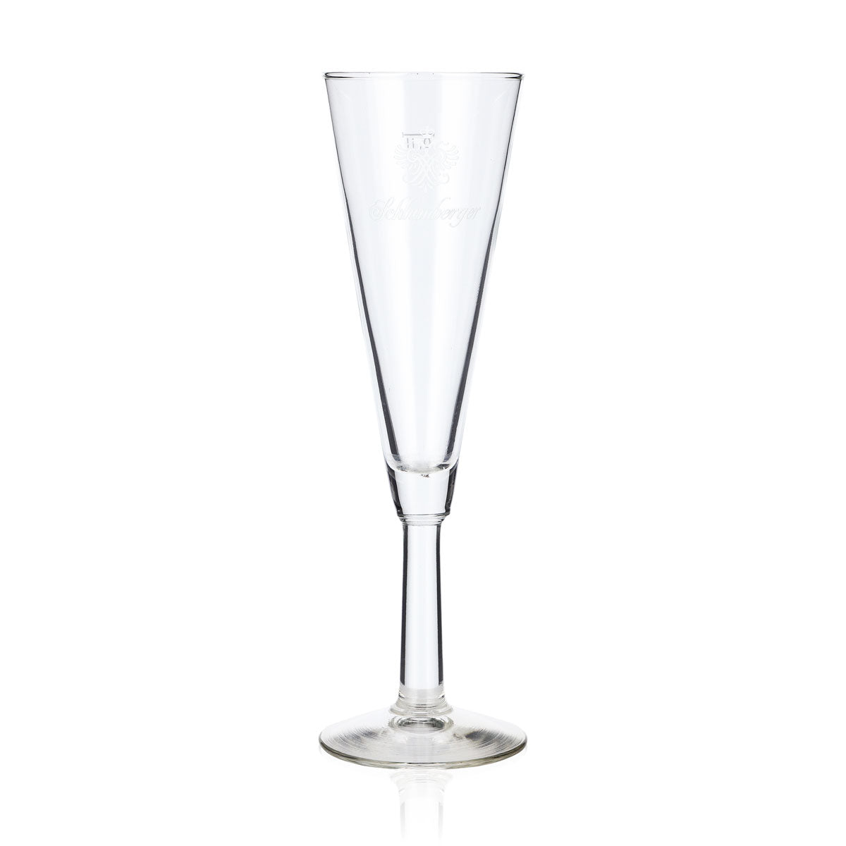Bicchiere da spumante Schlumberger da 0,1 l, flûte, logo bianco, bicchiere da spumante, flûte da spumante, bicchiere da champagne