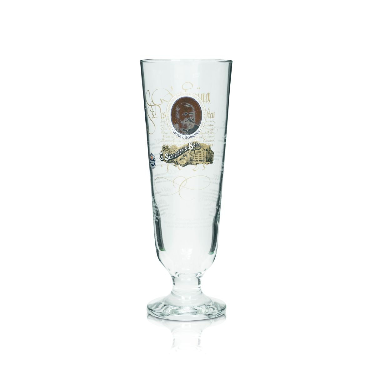 Bicchiere da birra Schneider Landbräu 0,5 l, forma a tulipano, bicchiere da collezione, edizione speciale Georg I