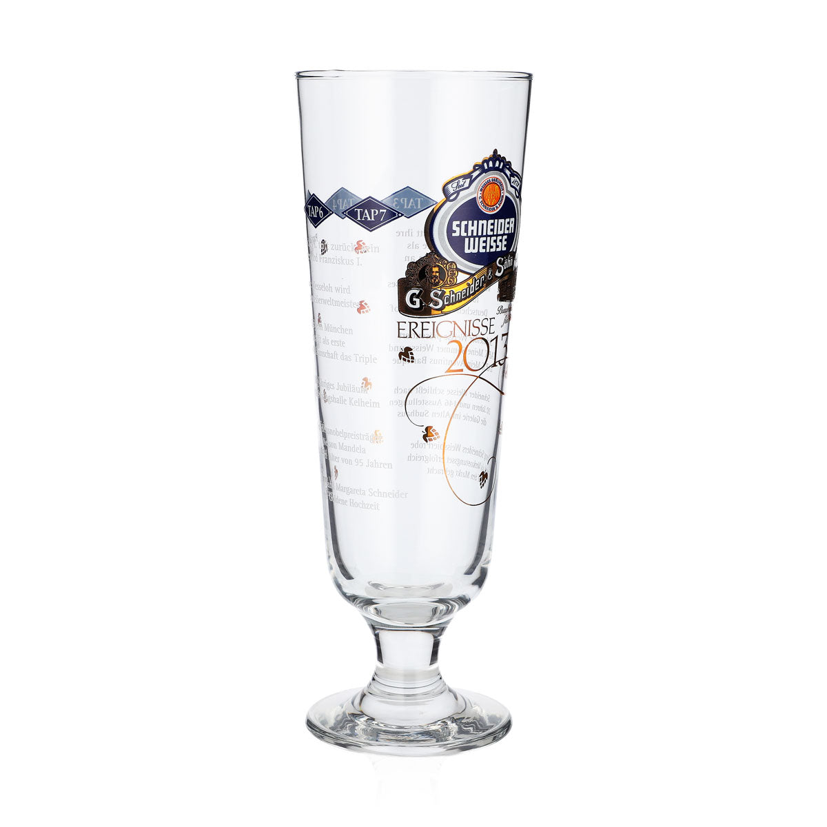 Bicchiere da birra Schneider Weisse da 0,5 l, modello "Ereignisse 2013", color crema – Vista 2