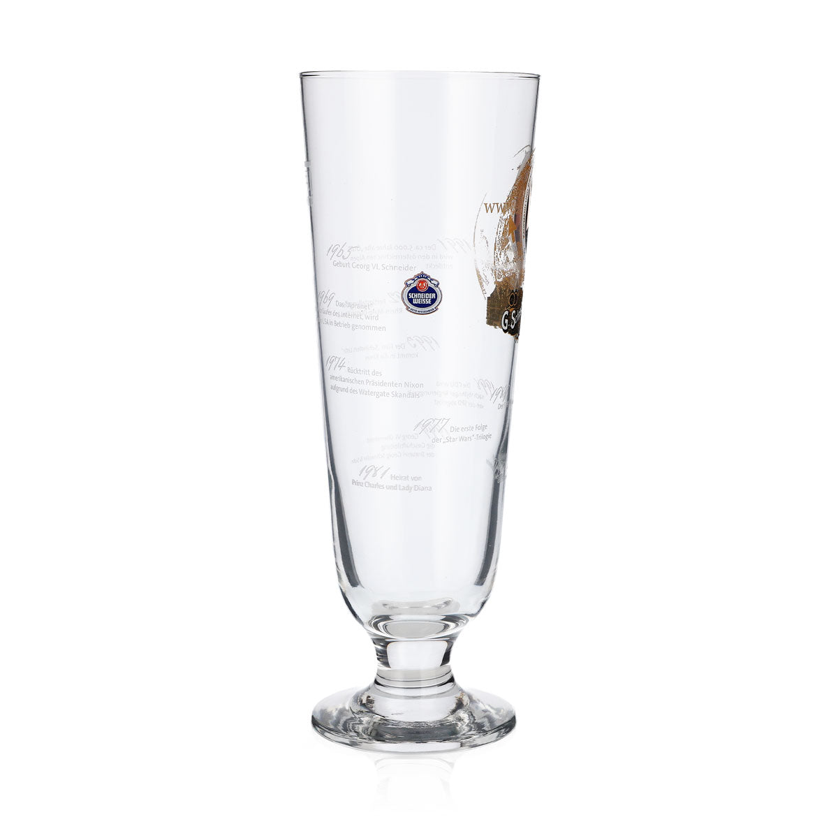Bicchieri da birra Schneider Weisse 0,5 l, edizione speciale Georg VI Sahm – Vista 3