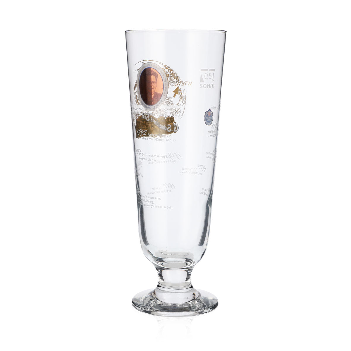 Bicchieri da birra Schneider Weisse 0,5 l, edizione speciale Georg VI Sahm – Vista 4