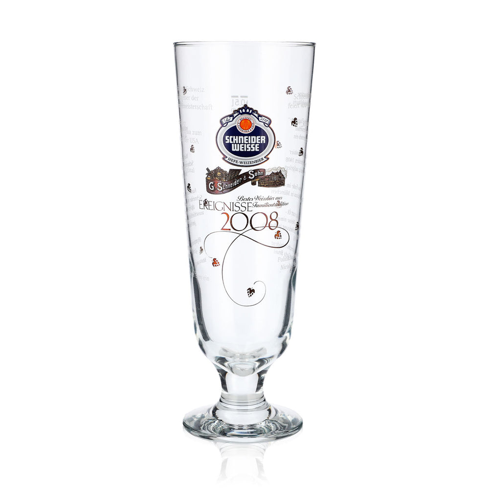 Bicchiere da collezione Schneider Weisse Bierglas 0,5 l Coppa Eventi 2008 Coppa antica