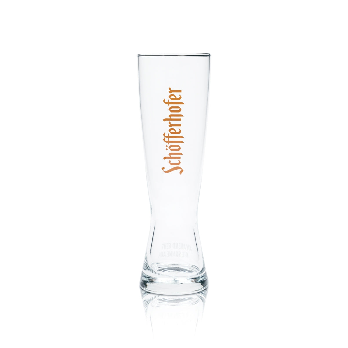 Bicchiere da birra Schöfferhofer 0,5 l Bicchieri da birra bianca Rilievo arancione Lievito Bar