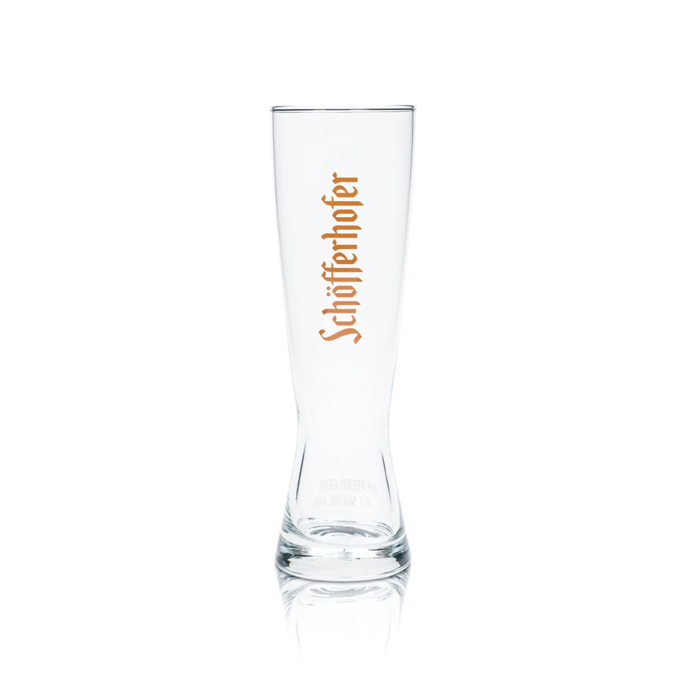 Bicchiere da birra Schöfferhofer 0,5 l Bicchieri da birra bianca Rilievo arancione Lievito Bar
