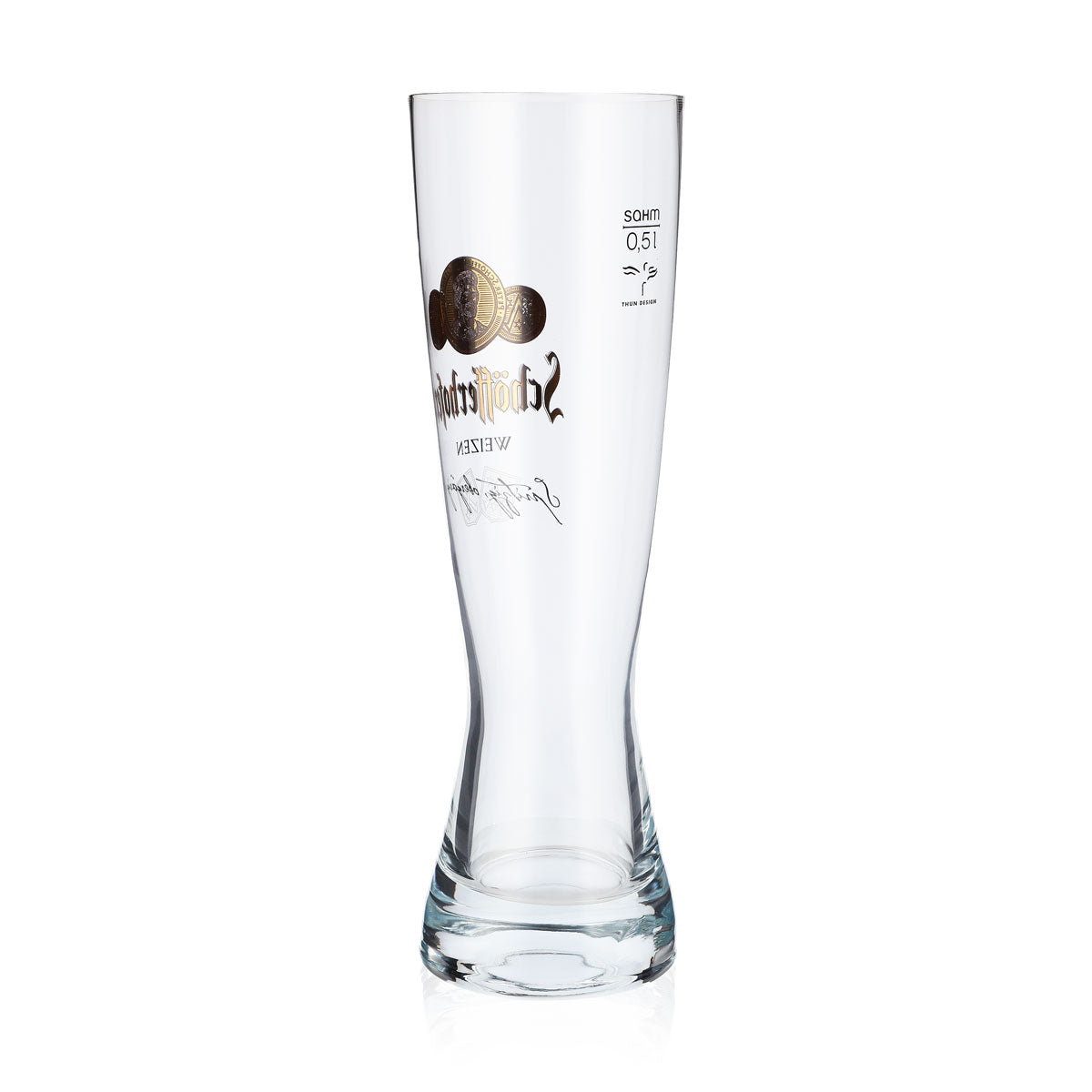 Bicchiere da birra Schöfferhofer Bicchieri da birra bianca 0,5 l Coppa Platino Logo Sahm – Vista 3