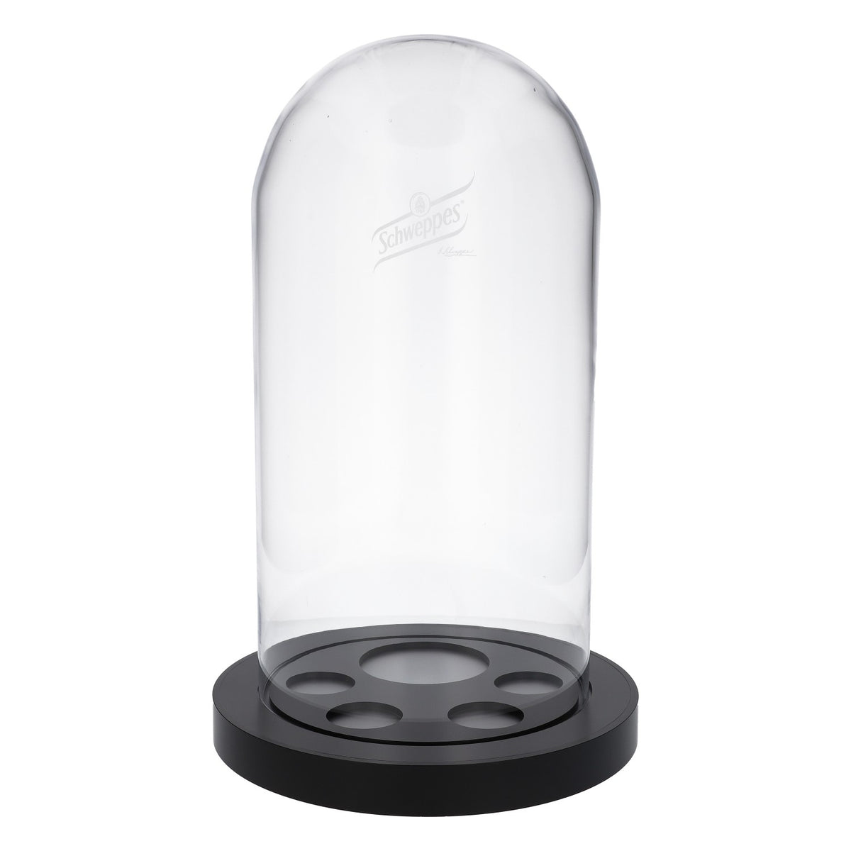 Schweppes LED Glorifier Campana di vetro con illuminazione pubblicitaria, alimentatore incluso