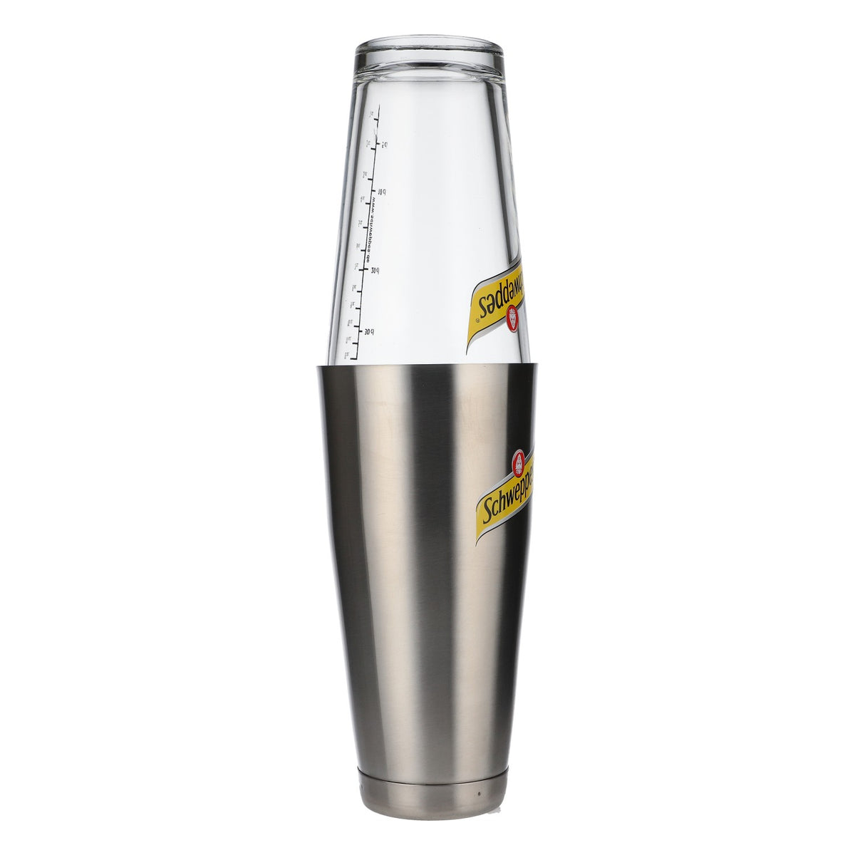 Schweppes Softdrink Shaker Accessori da bar Bicchiere da cocktail Frullatore Acciaio inossidabile/vetro – Vista 2