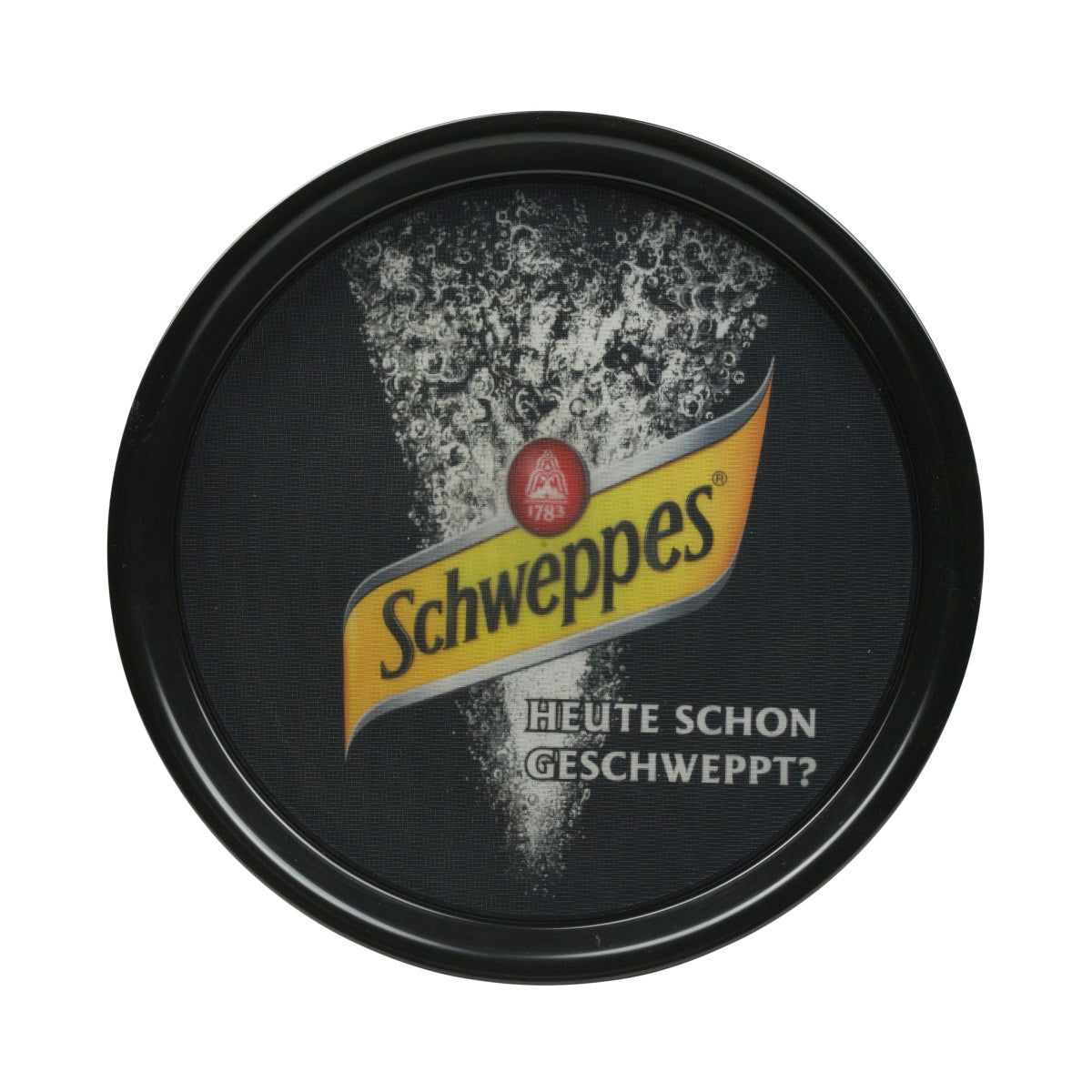 Schweppes Softdrink Vassoio Vassoio da portata Vassoio da cameriere nero