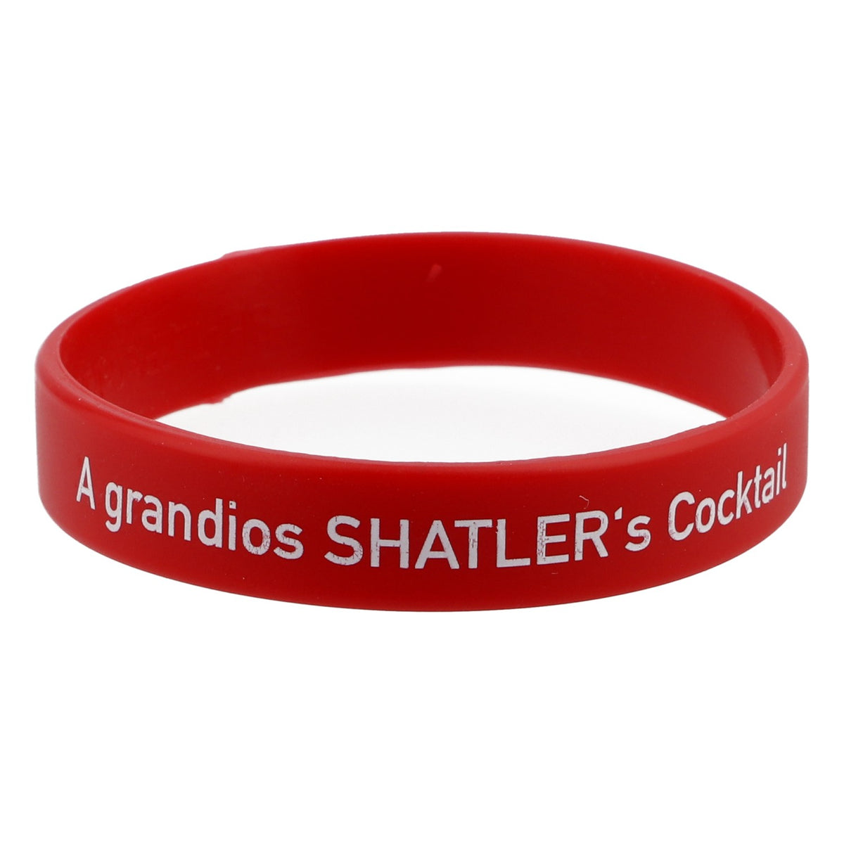 Bracciale Shalter Bracciale dell'amicizia in gomma rosso "A grandios Shalter's Cocktail"