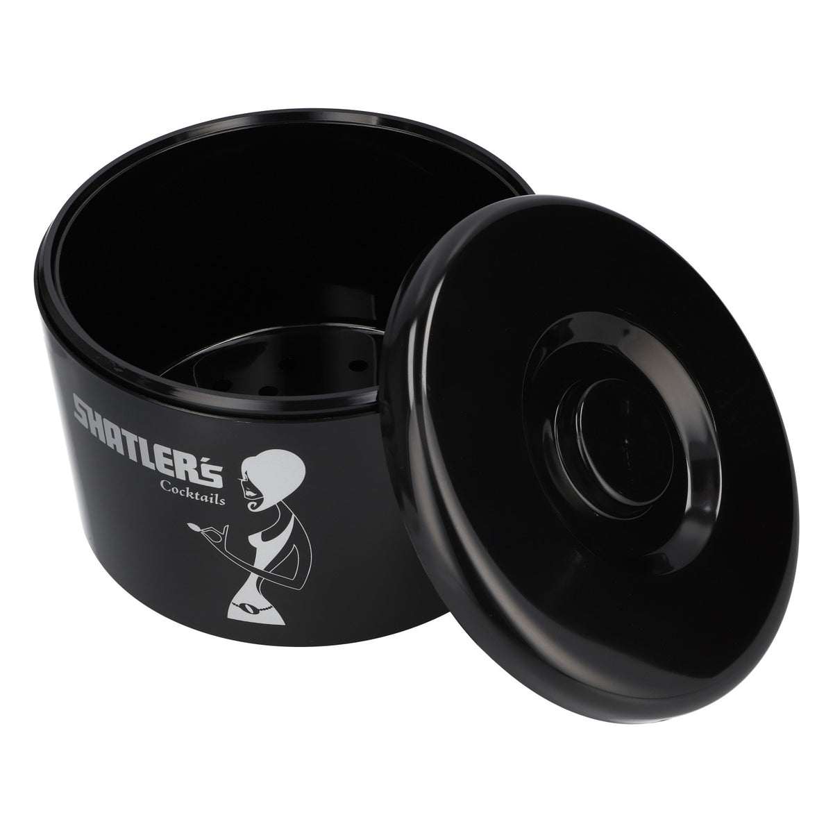 Shatlers Contenitore per cubetti di ghiaccio Icecube Nero Contenitore termico rotondo 10 l – Vista 4