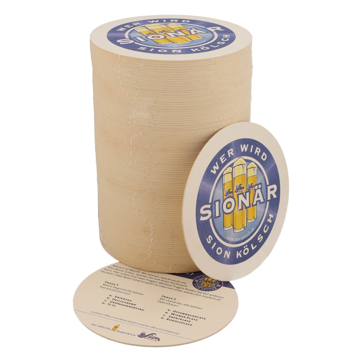 Sion Kölsch Sottobicchieri Birra 100x Sottobicchieri "Wer wird Sionär" – Vista 2