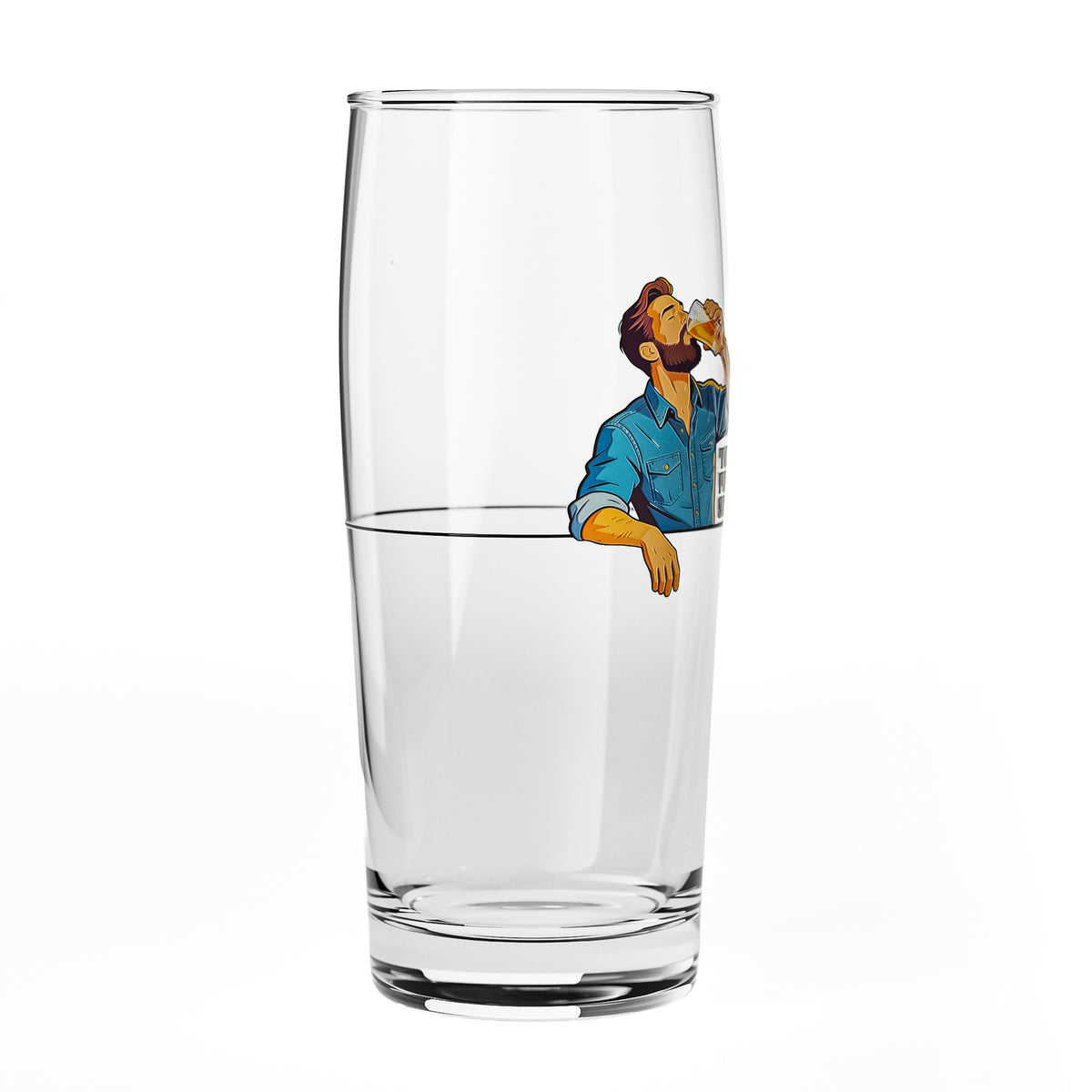 Bicchiere da birra Sipply SETTING THE TABLE Take the Perfect SIP Willibecher 0,5 l - La divertente tendenza dei social media – Vista 3