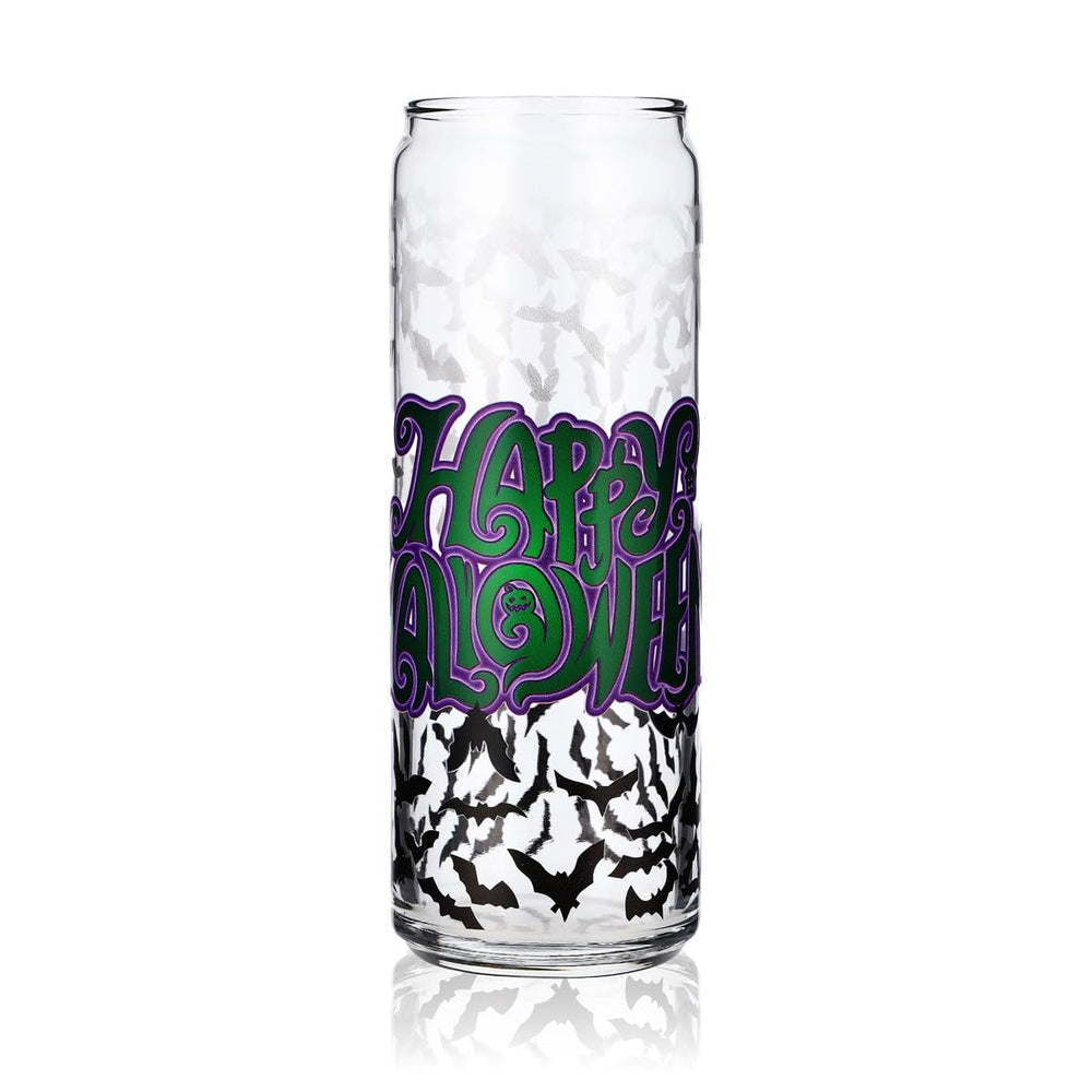 Bicchiere Sipply con motivo Halloween pipistrelli, stampa UV, Can Glass 370ml
