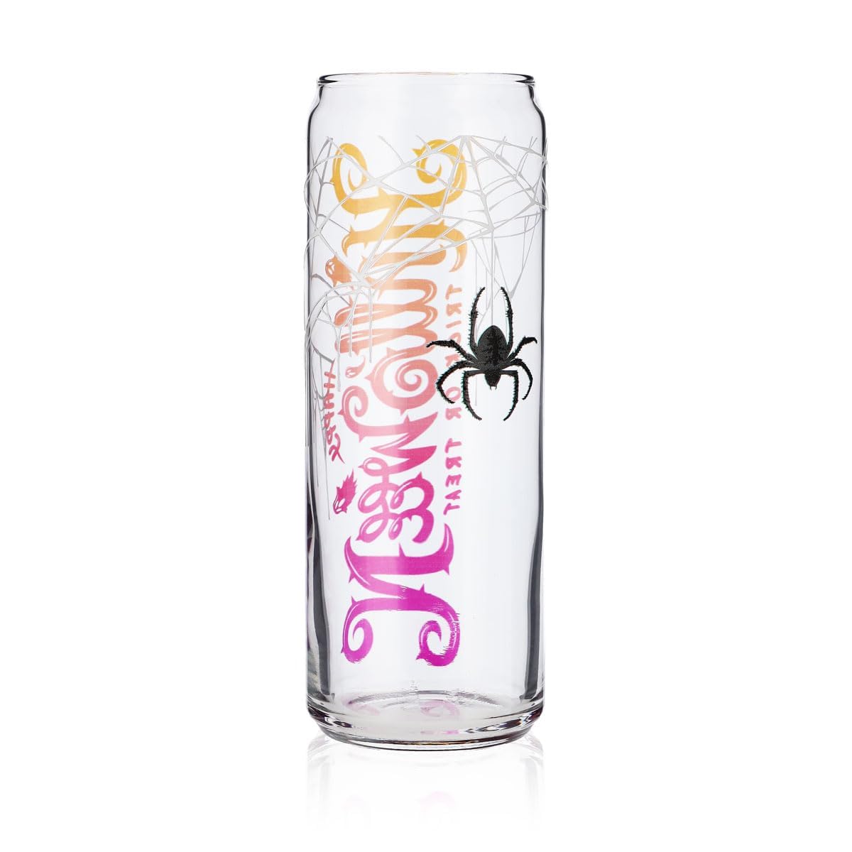 Bicchiere Sipply con motivo di Halloween Ragno come stampa UV Can Glass 370ml – Vista 3