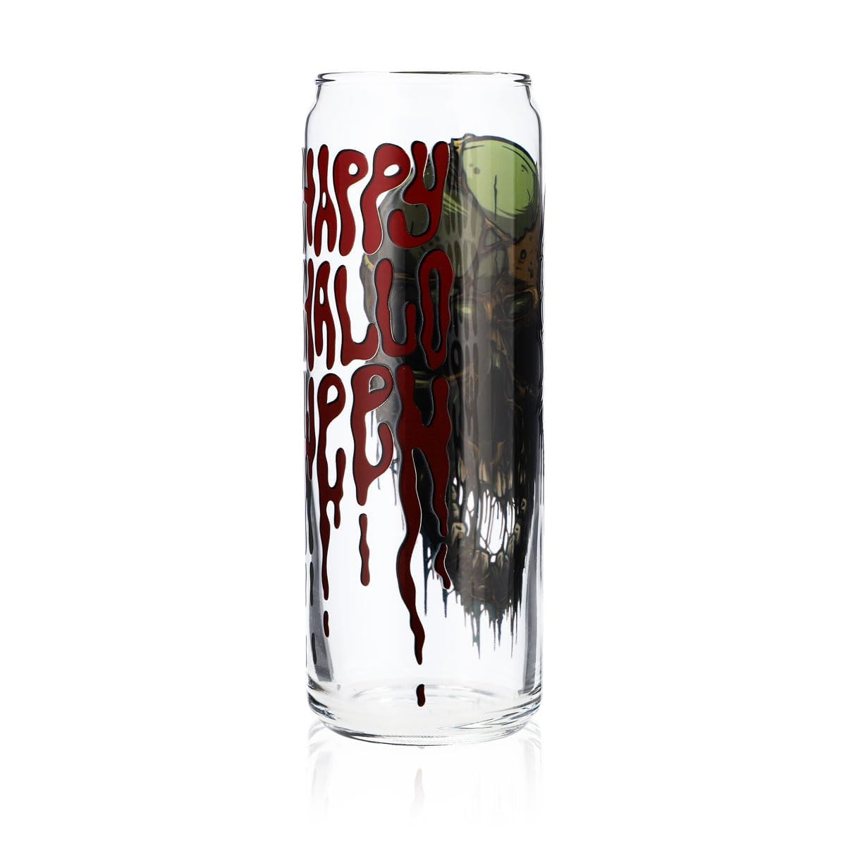 Sipply Bicchiere con Motivo Halloween Teschio XL come Stampa UV Can Glass 370ml – Vista 3