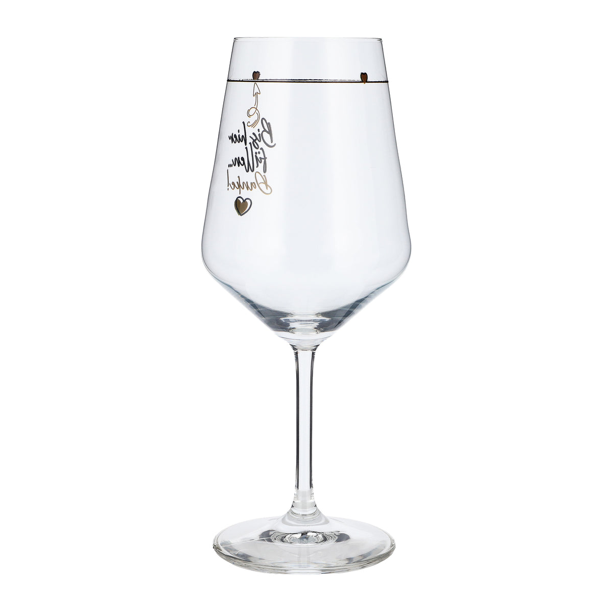 Bicchiere da vino Sipply con scritta «Riempire fino a qui… Grazie!» 0,5 l – Vista 7