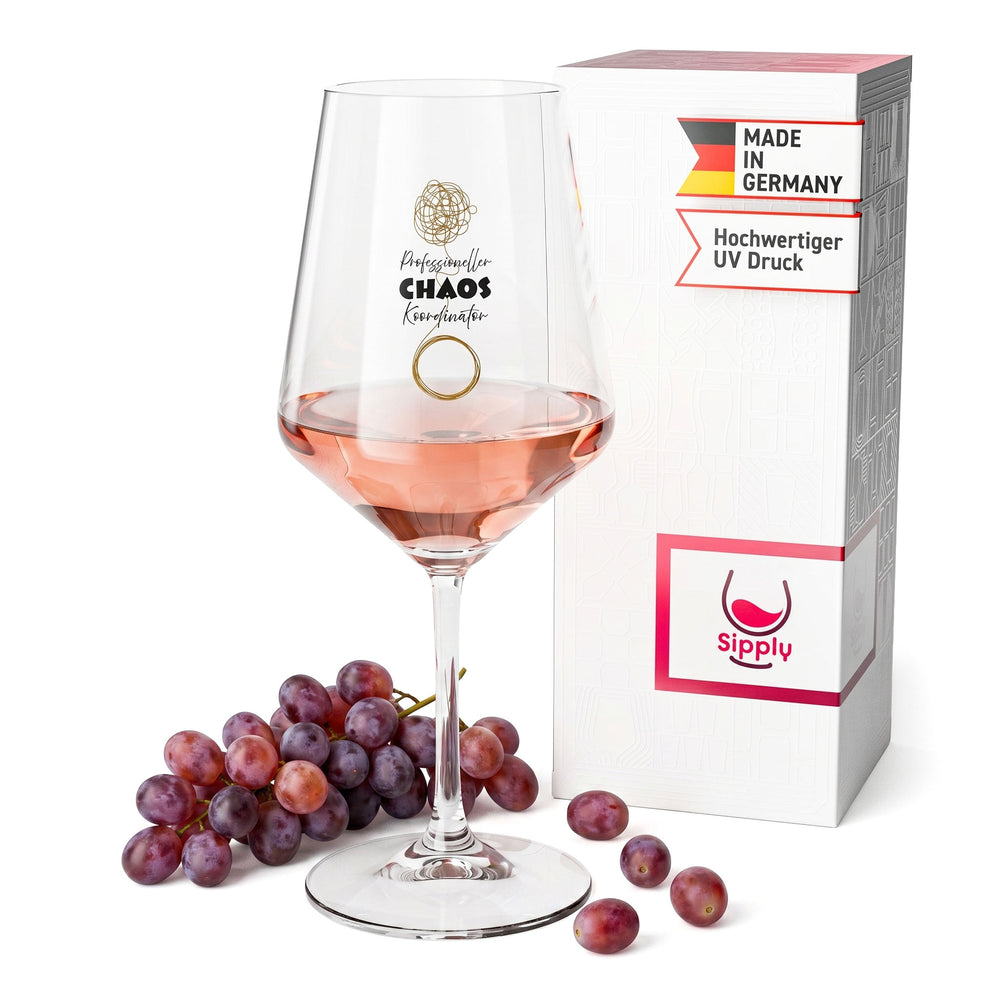 Bicchiere da vino Sipply con la scritta «Chaos Coordinator», 0,5 l
