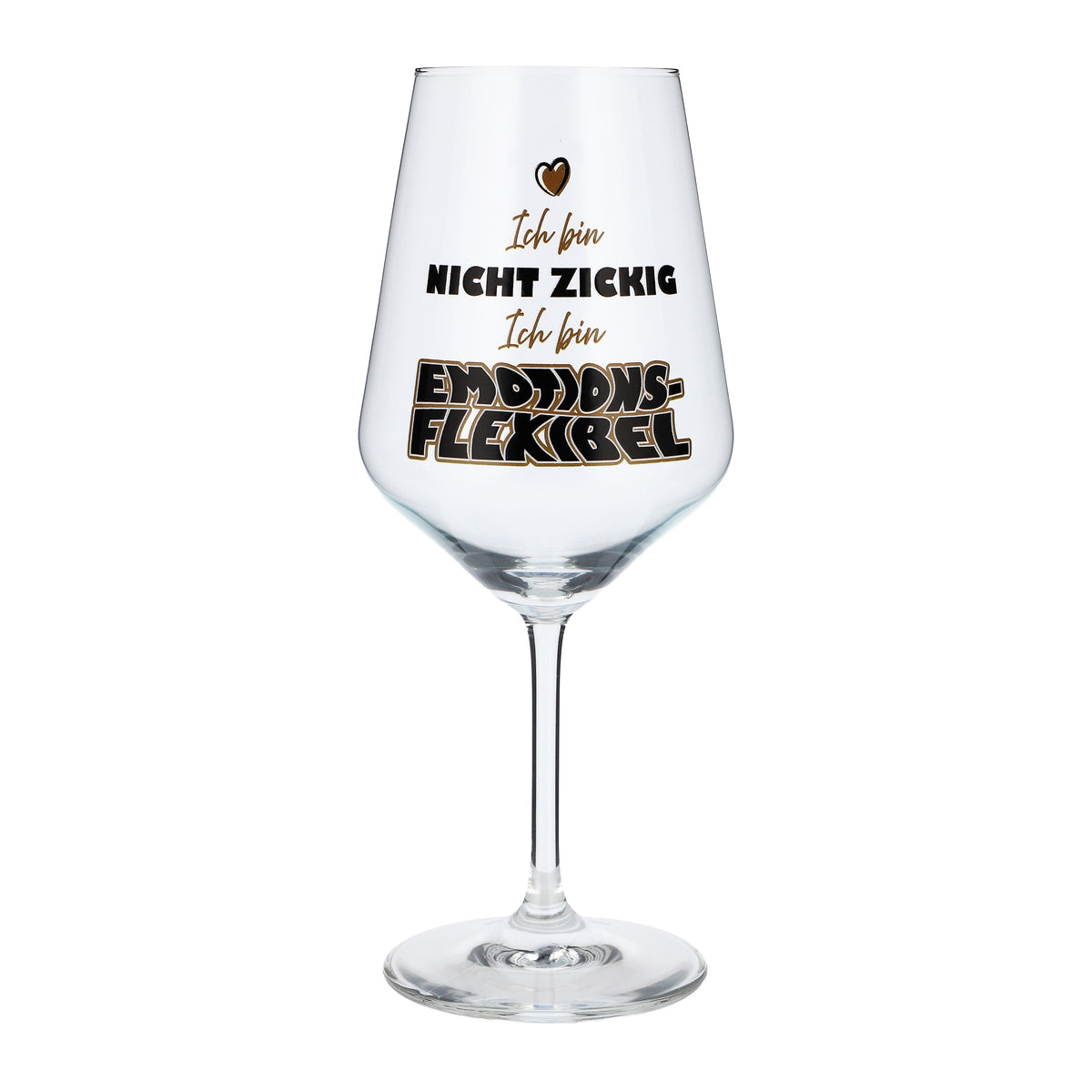 Bicchiere da vino Sipply con frase «Emotionsflexibel», 0,5 l – Vista 2
