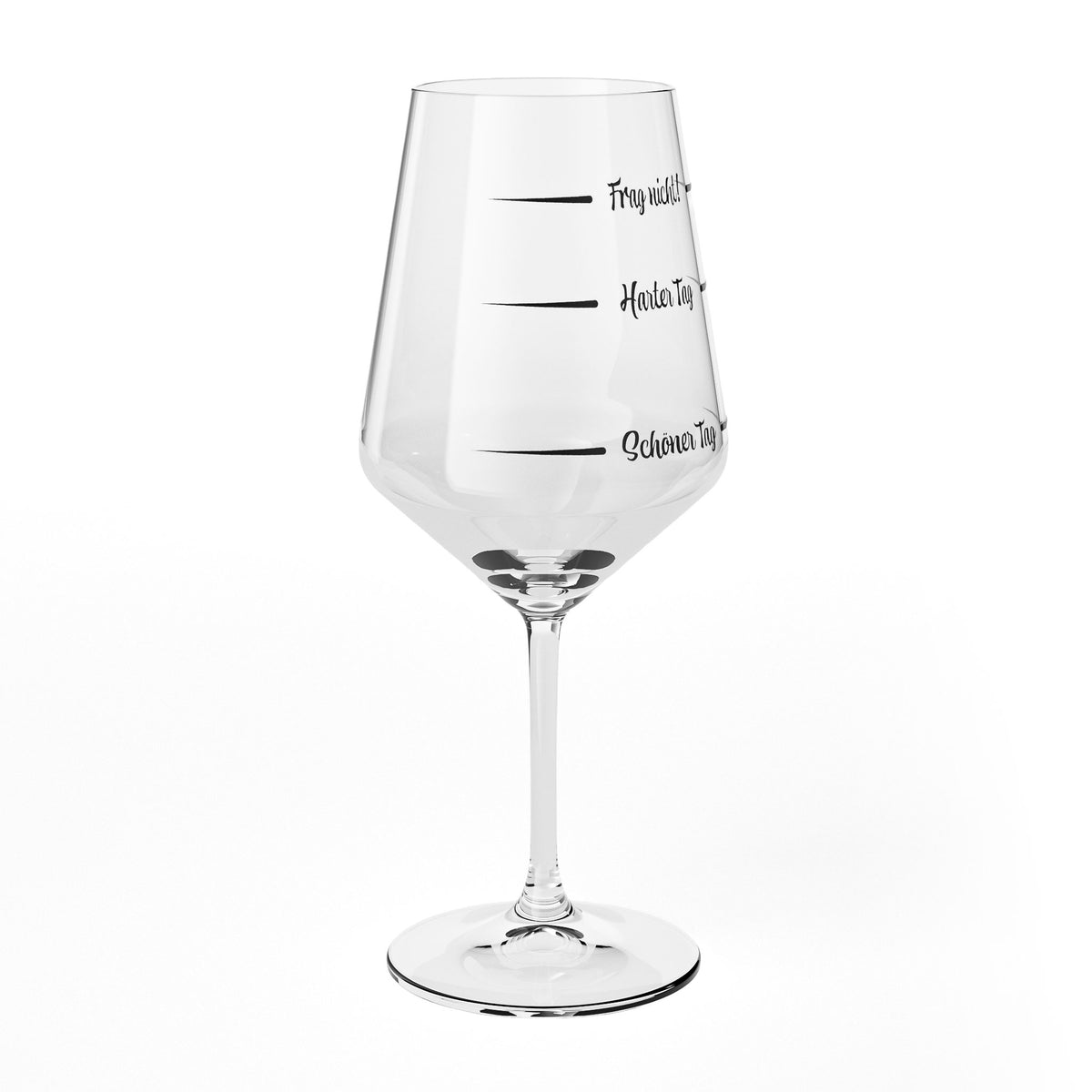 Bicchiere da vino Sipply con scritta «Non chiedere: giornata dura, giornata bella» V2, 0,5 l – Vista 6
