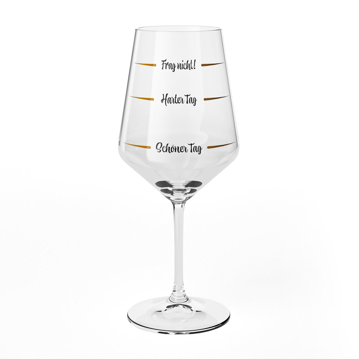 Bicchiere da vino Sipply con scritta «Non chiedere: brutta giornata, bella giornata» V2, 0,5 l – Vista 2