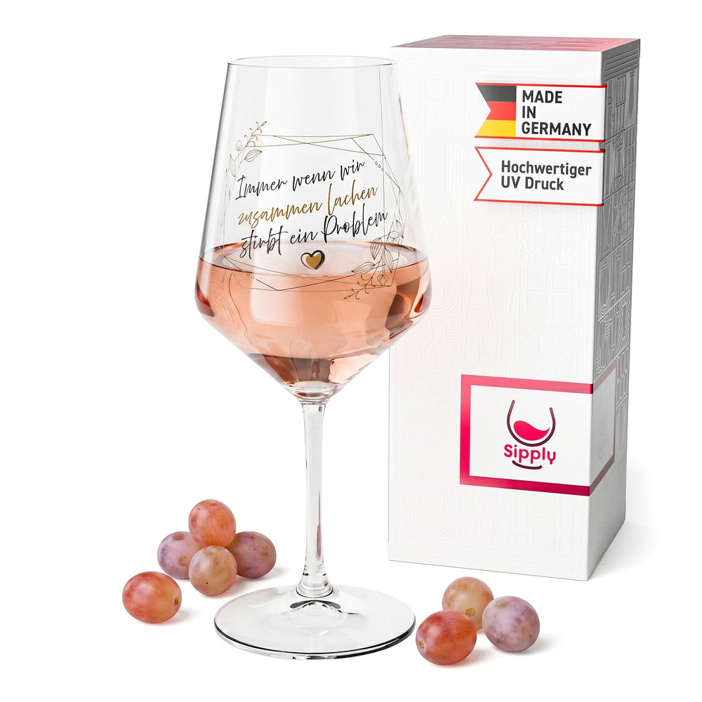 Bicchiere da vino Sipply con la frase «Quando ridiamo insieme», 0,5 l