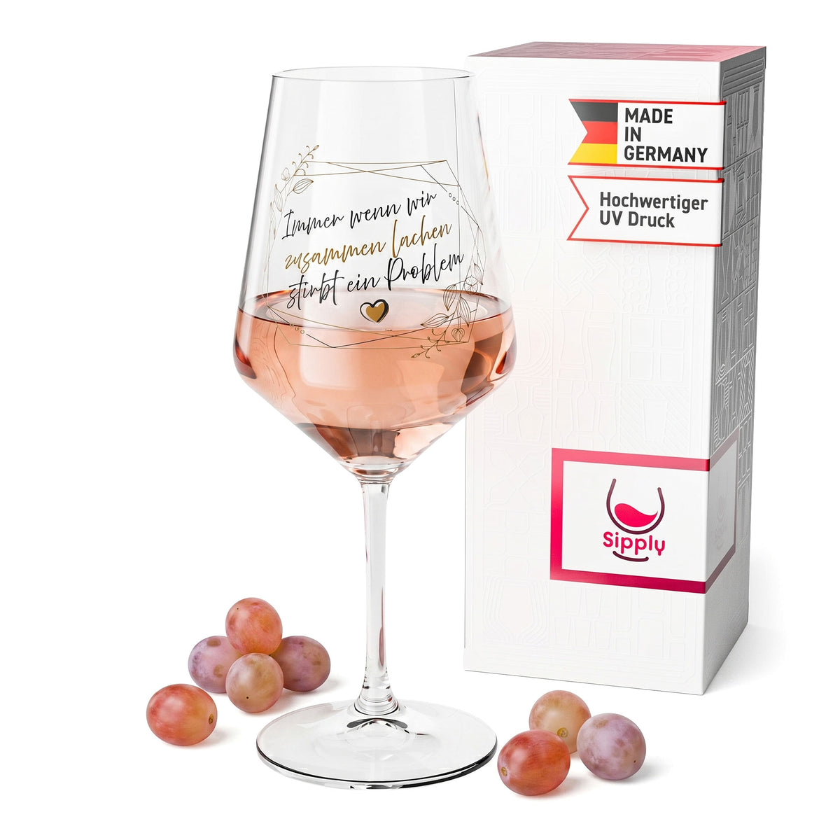 Bicchiere da vino Sipply con la frase «Quando ridiamo insieme», 0,5 l