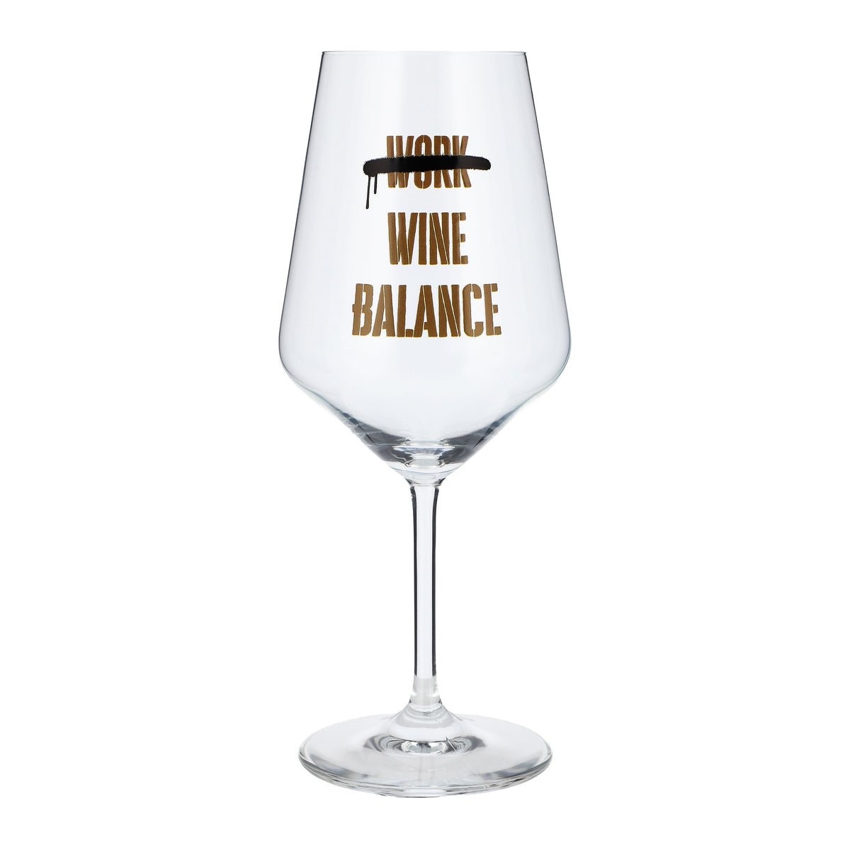 Bicchiere da vino Sipply con la scritta «Work Wine Balance», 0,5 l – Vista 2