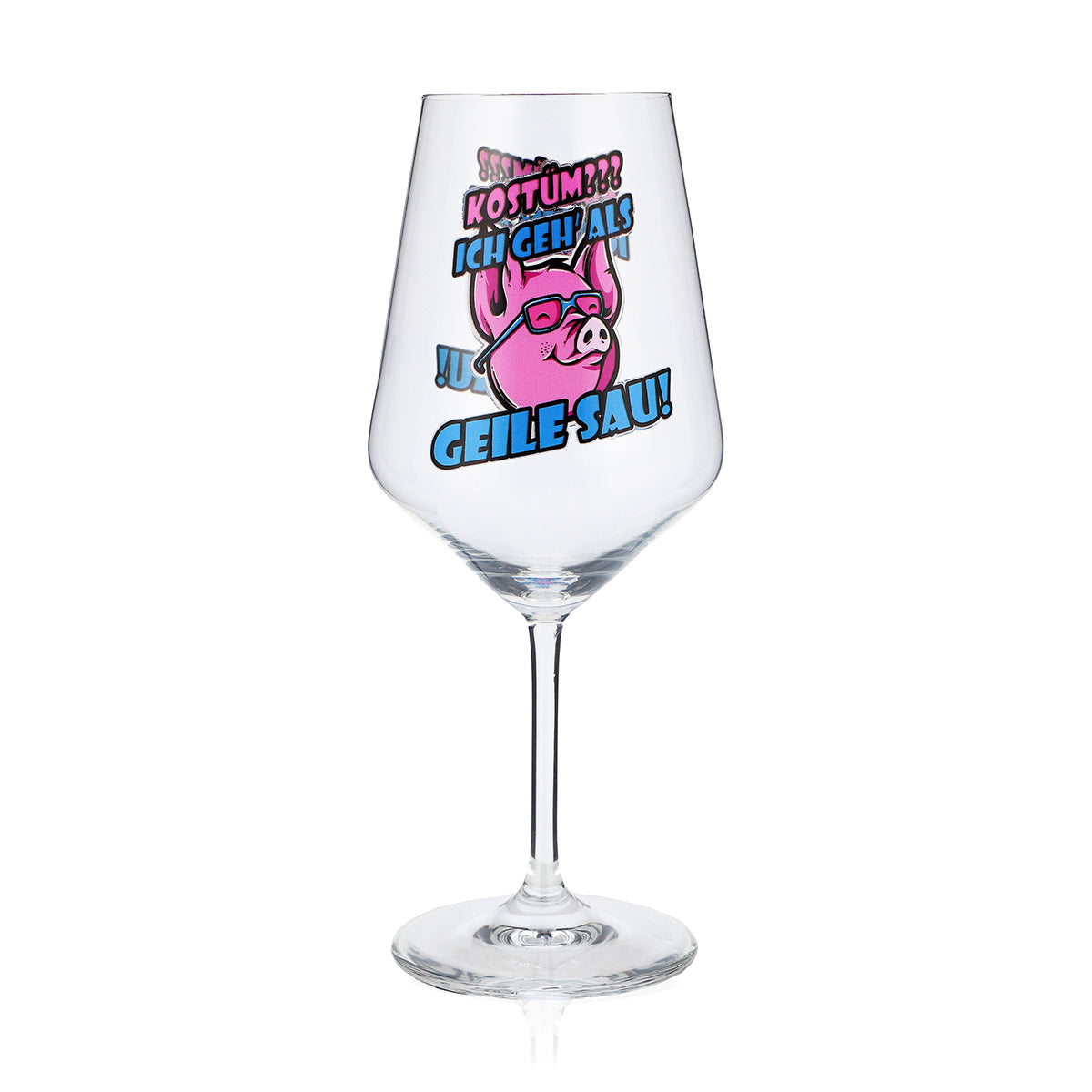 Bicchiere da vino Sipply per il carnevale "Geile Sau" 0,5 l – Vista 2