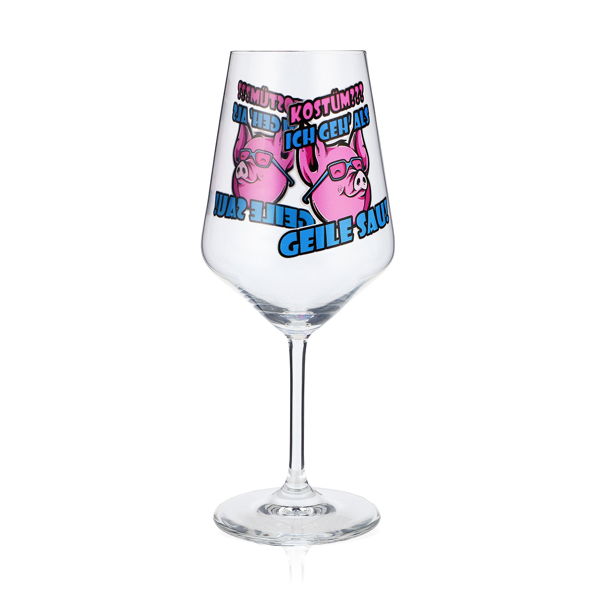 Bicchiere da vino Sipply per il carnevale "Geile Sau" 0,5 l – Vista 3