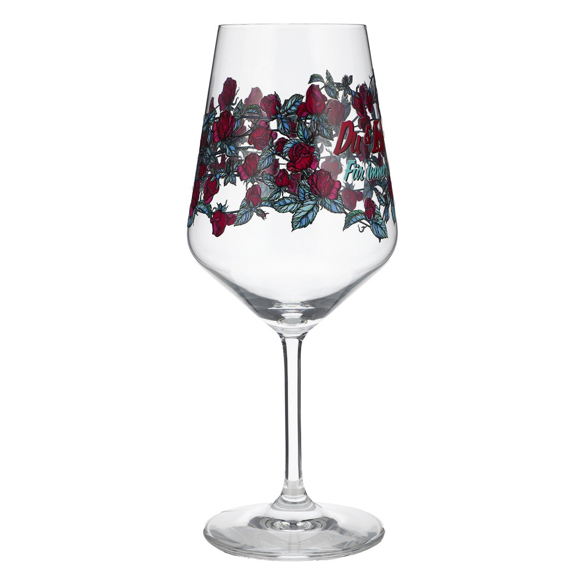 Bicchiere da vino Sipply per San Valentino con motivo a rosario "Tu e io per sempre" 0,5 l – Vista 6