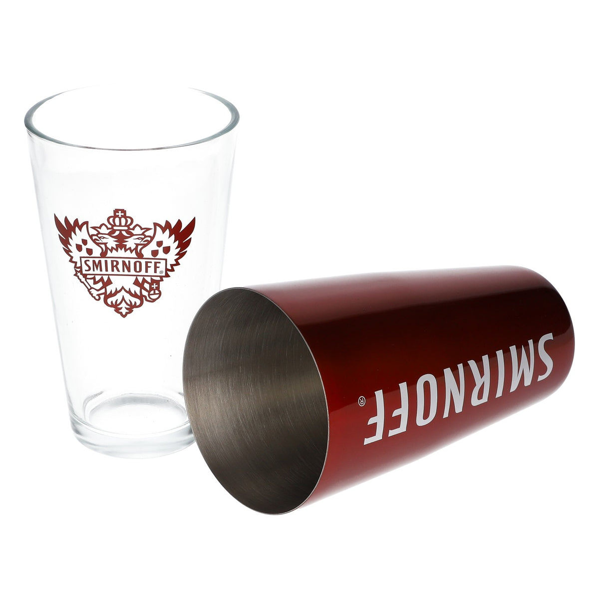 Smirnoff Boston Shaker in acciaio inox Accessori da bar Barman Mixology Cocktail – Vista 3