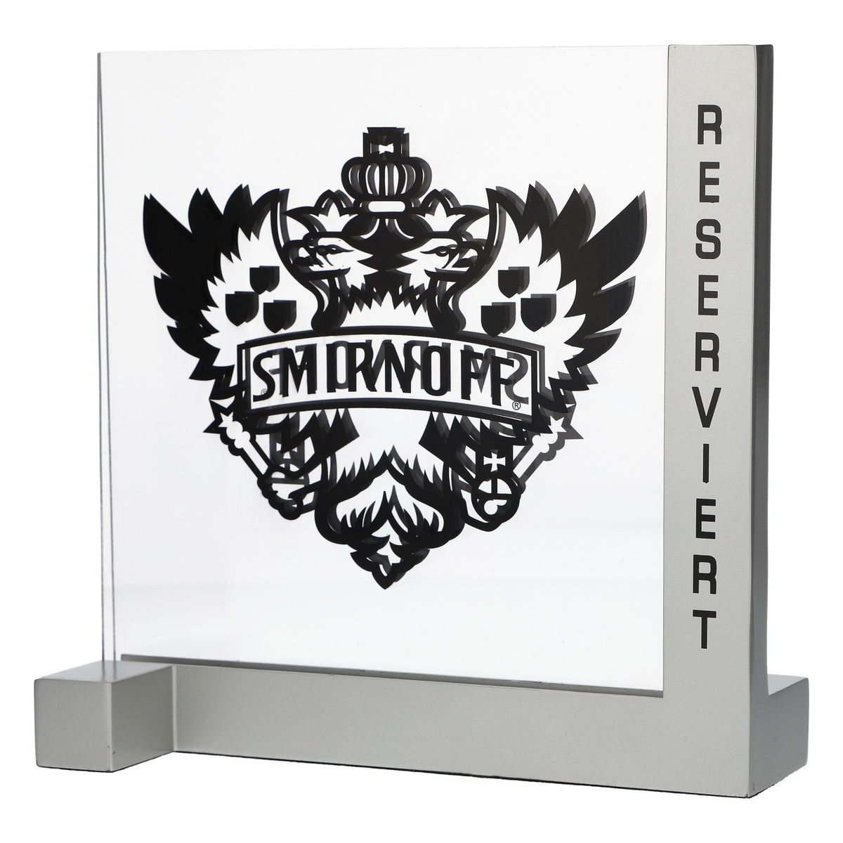 Smirnoff Vodka Espositore da tavolo in acrilico Portacartellini Riservato Metallo – Vista 4