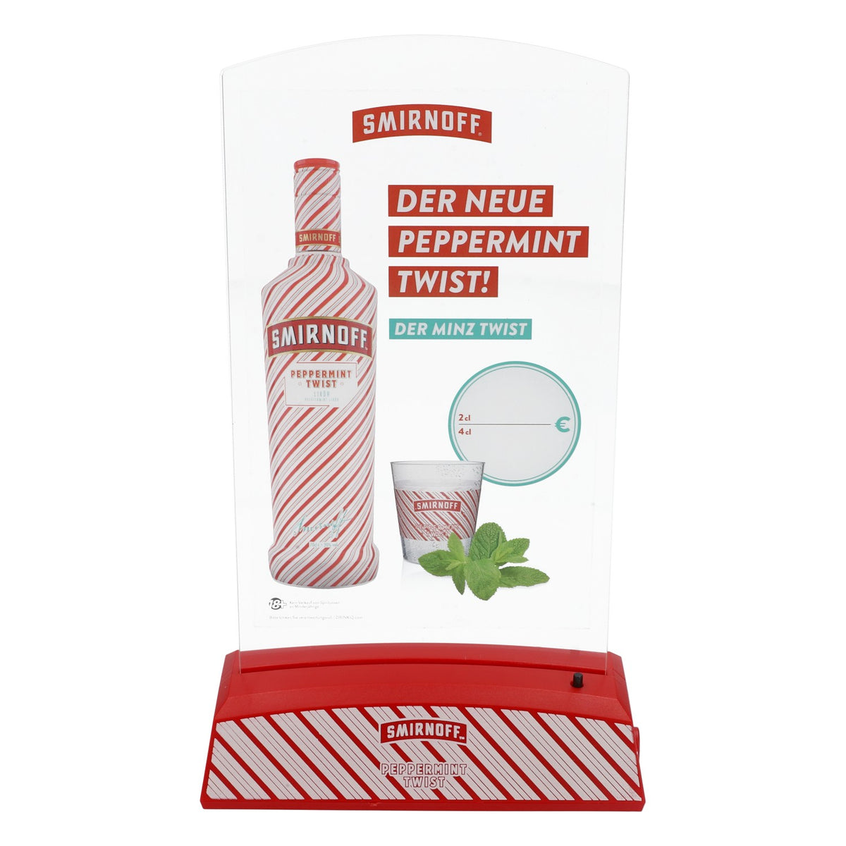 Smirnoff Vodka Espositore LED per menu da tavolo Peppermint Twist – Vista 4