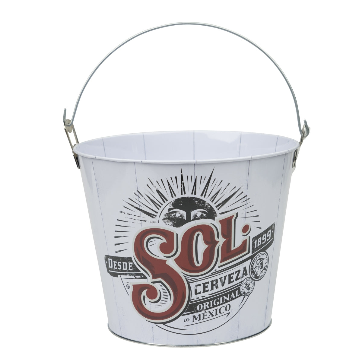 Sol Bier Raffredda birra Secchiello per cubetti di ghiaccio Contenitore da 5 litri Bottiglie Secchiello Ghiaccio Bevande