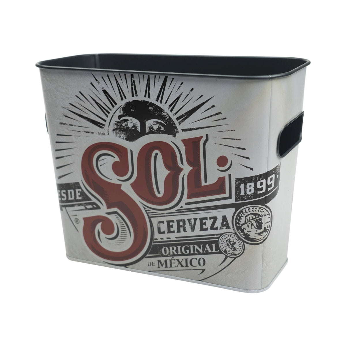 Sol Raffredda birra Secchiello in metallo Vaschetta Bottiglie Contenitore per cubetti di ghiaccio Box Cooler Bar – Vista 3