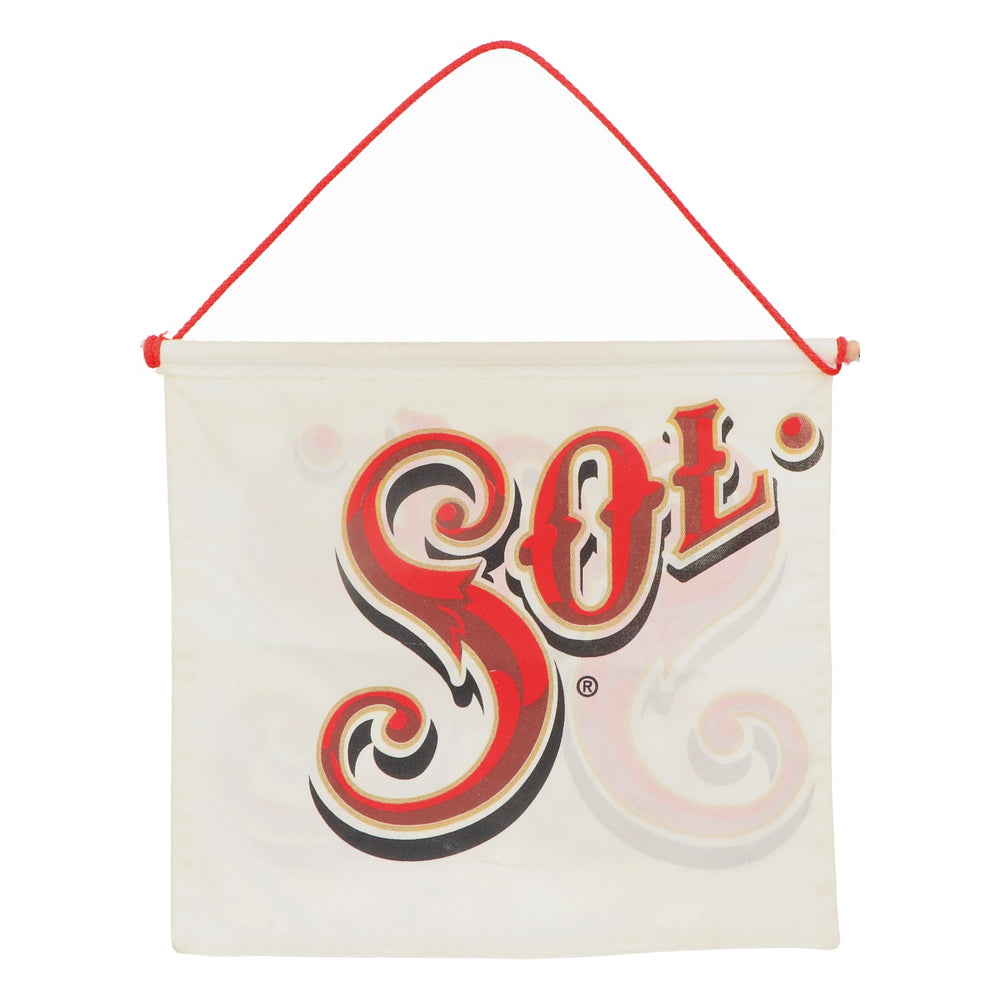 Sol Bier Mini banner pubblicitario Bandiera da appendere Nastro bianco