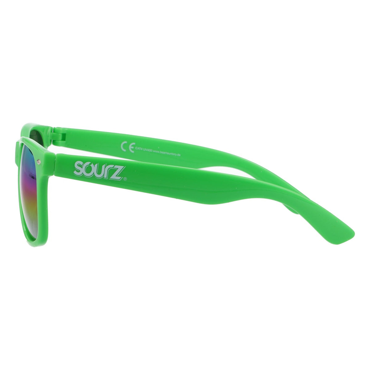 Occhiali da sole Sourz con lenti a specchio verdi e protezione UV 400 - Accessorio per feste e festival – Vista 3