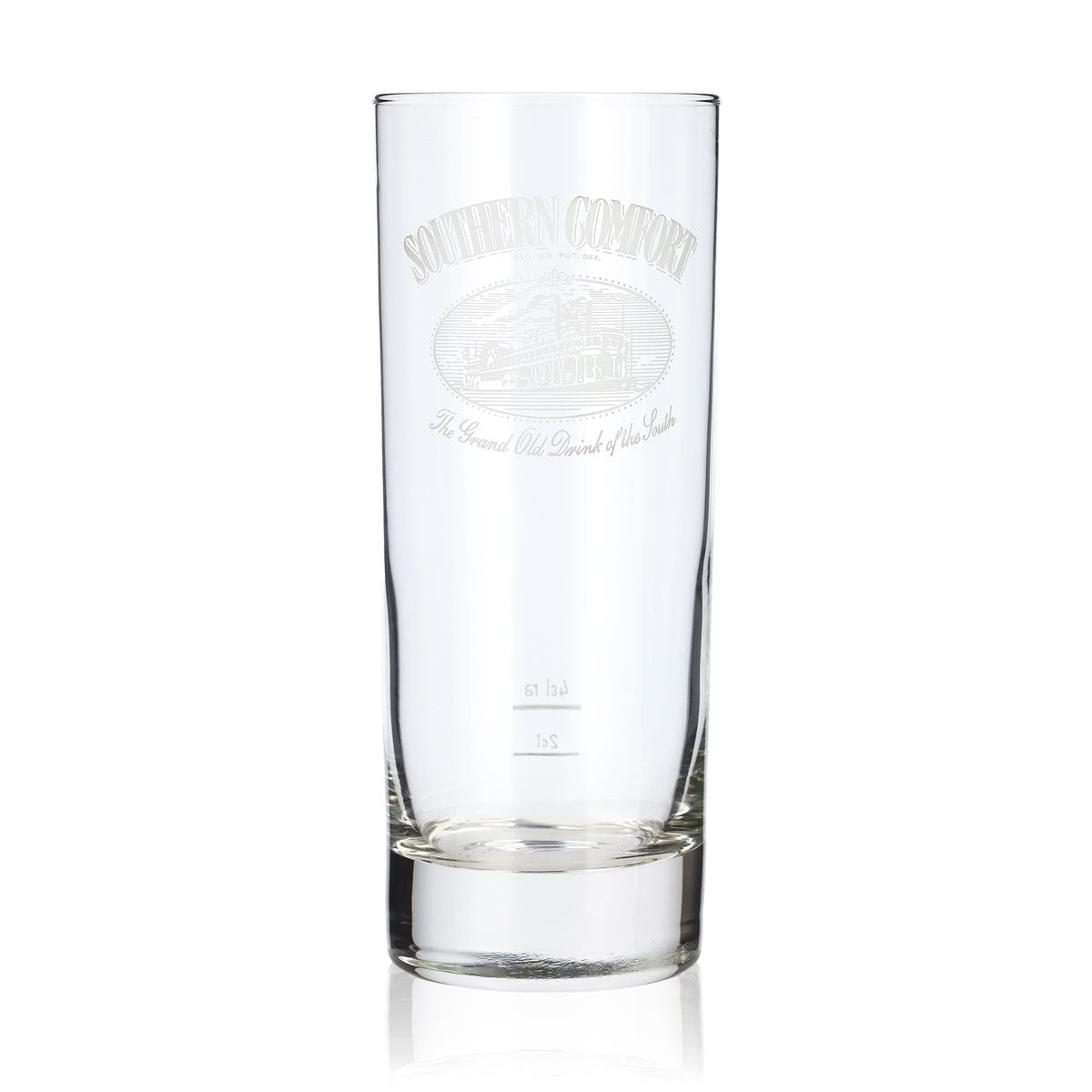 Bicchiere da whisky Southern Comfort da 0,33 l con logo bianco, bicchiere da whisky Tumbler Old Fashioned – Vista 2