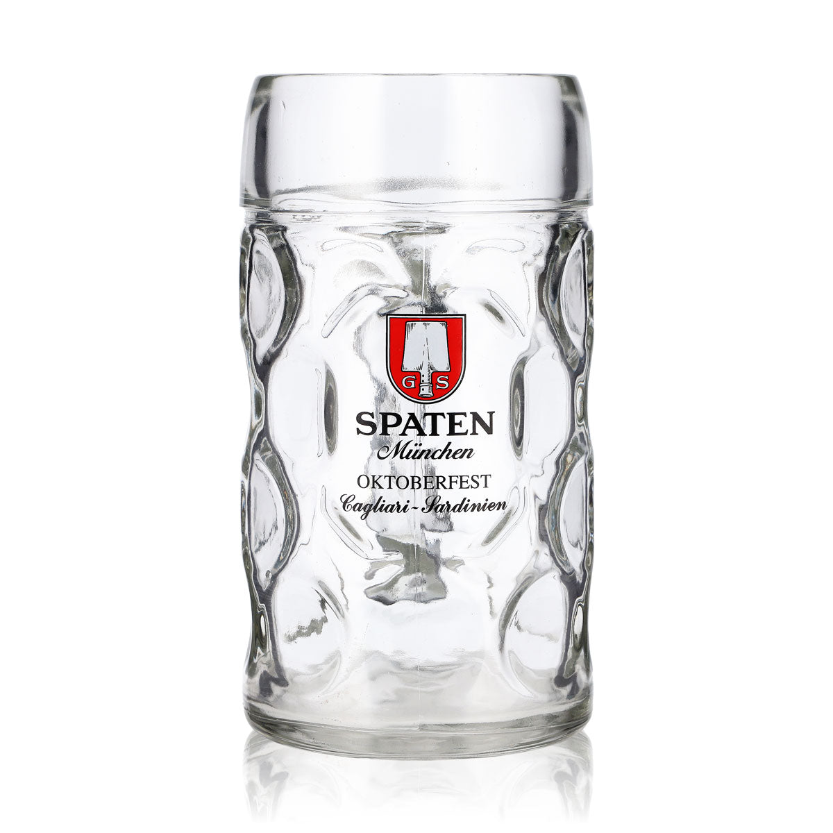 Bicchiere da birra Spaten da 1 l, boccale dell'Oktoberfest, Cagliari - Sardegna