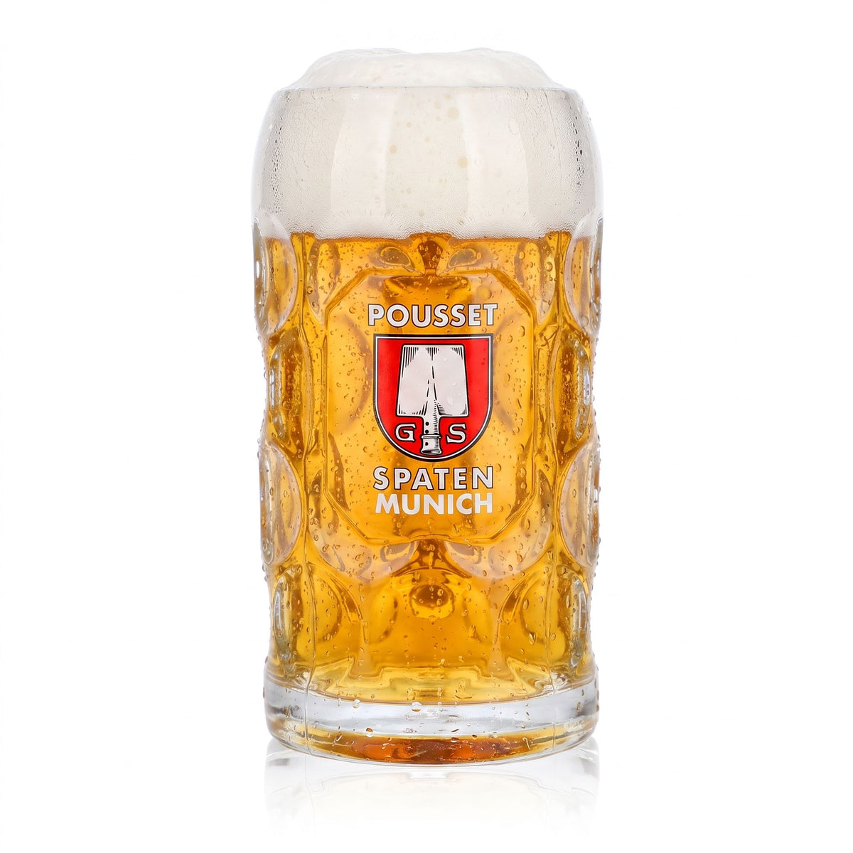 Bicchiere da birra Spaten, boccale da 1 l, boccale Pousset con rilievo di Monaco, boccale da birra Seidel, boccale Humpen